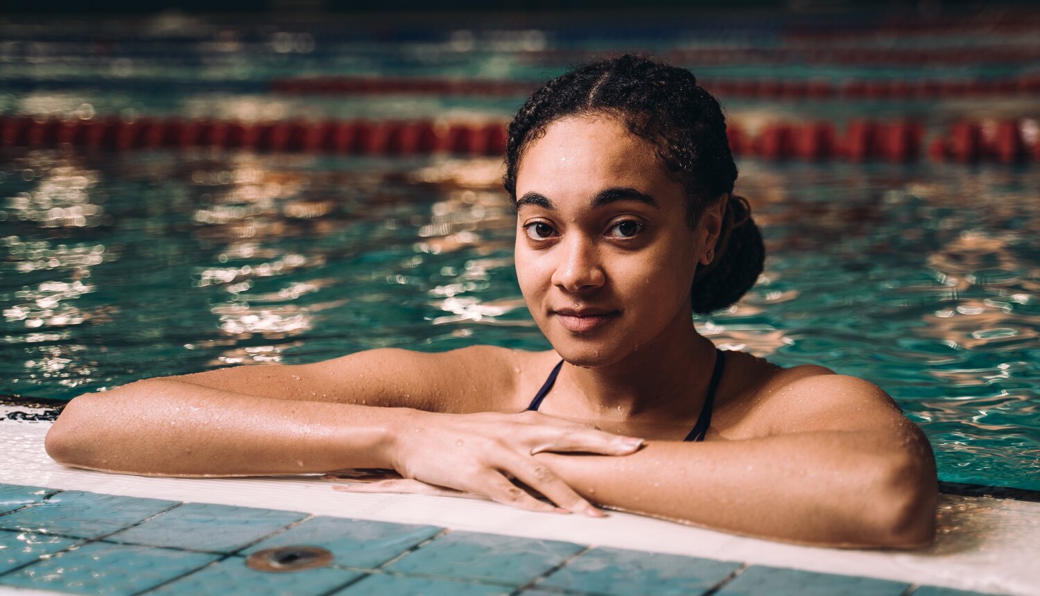 Inspirational black swimmer Alice Dearing