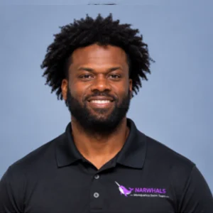 swim team coach Gregory Thomas