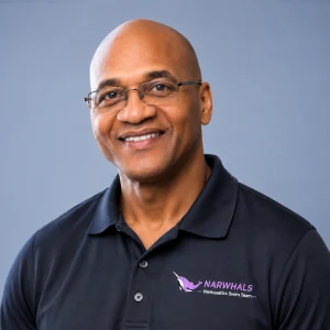 swim team coach Solomon Robinson