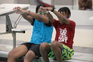 swimming lessons and competitive swimming