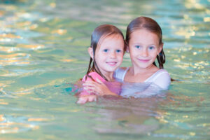 swimming lessons with siblings
